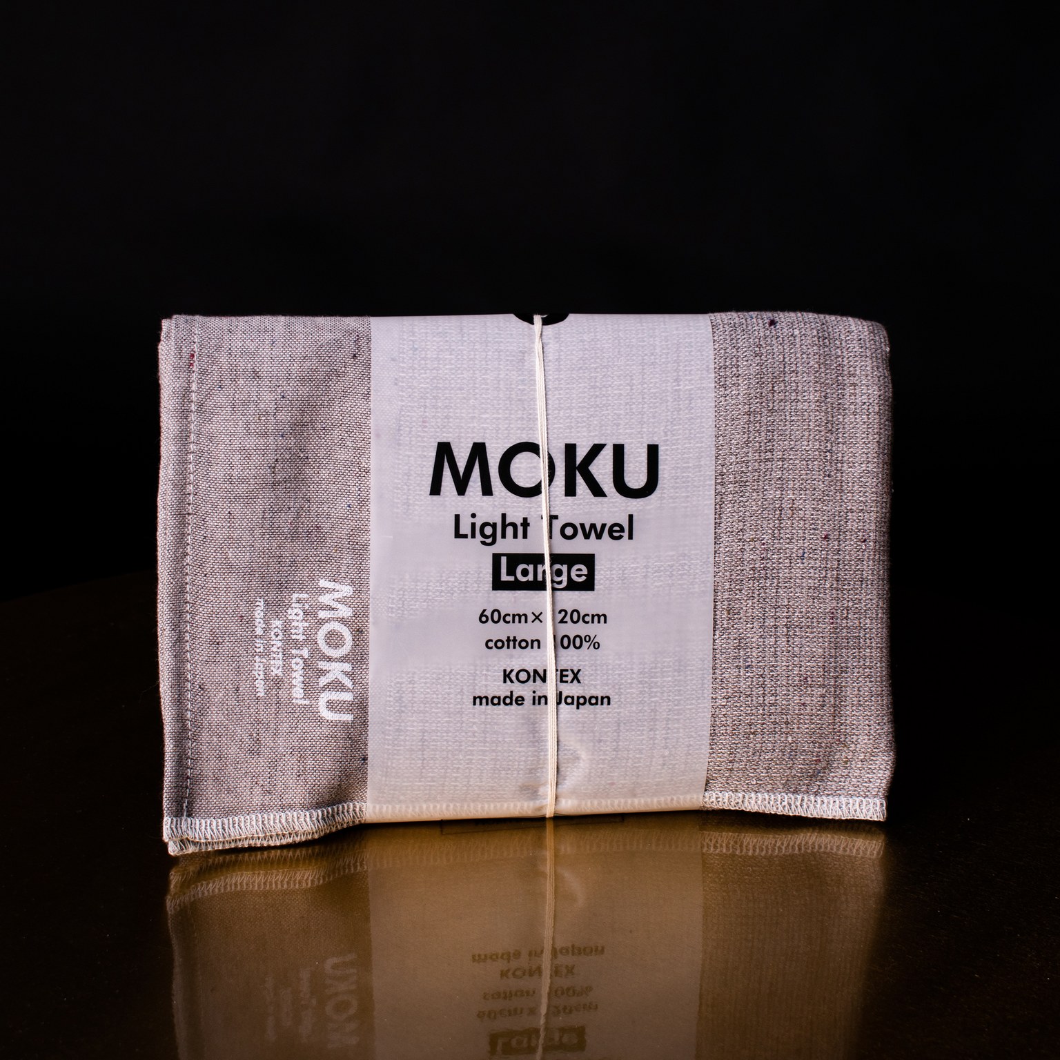 Iso harmaa moku-pyyhe