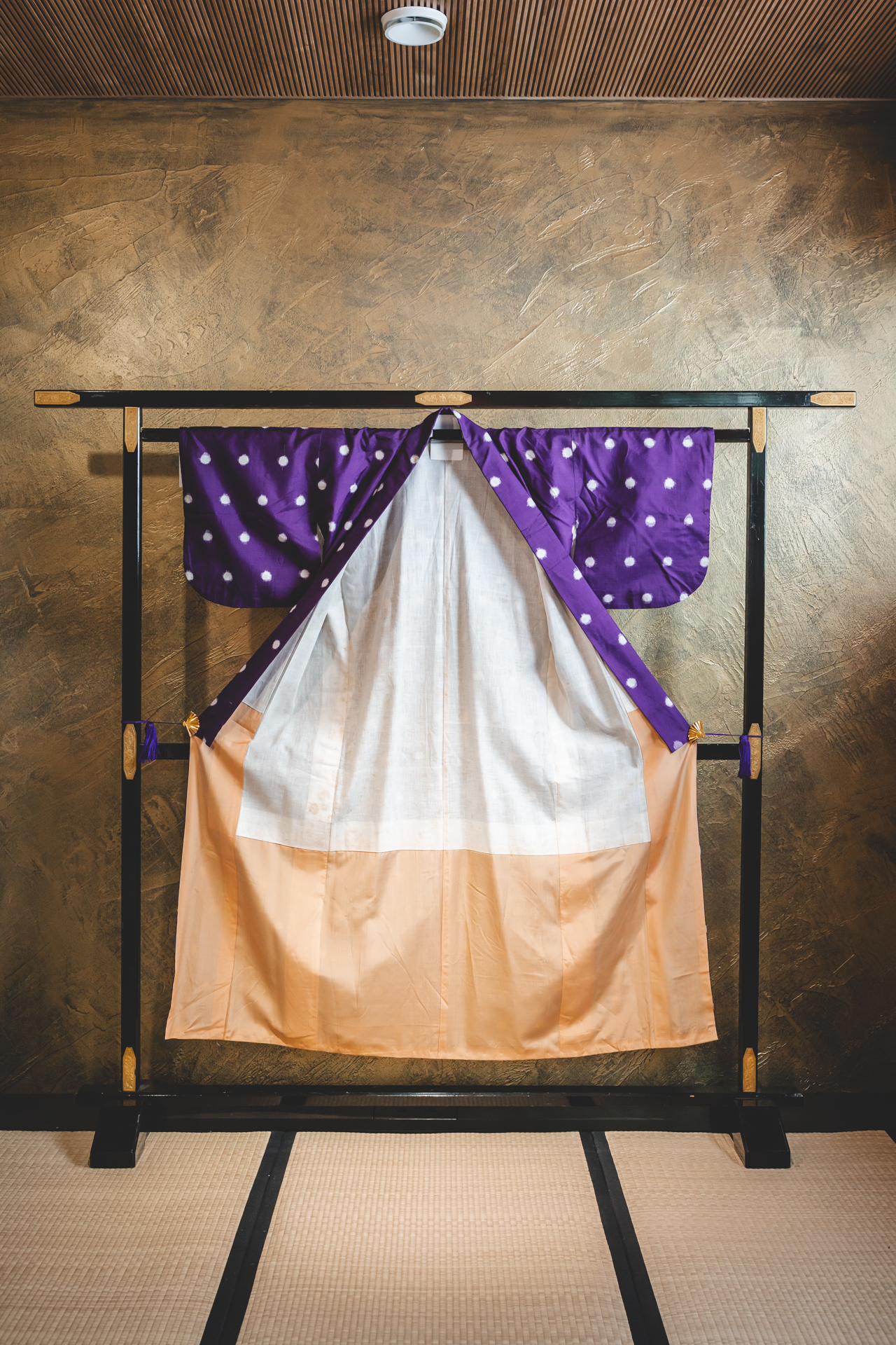 Pilkullinen, violetti meisen-kimono #511 - Image 4