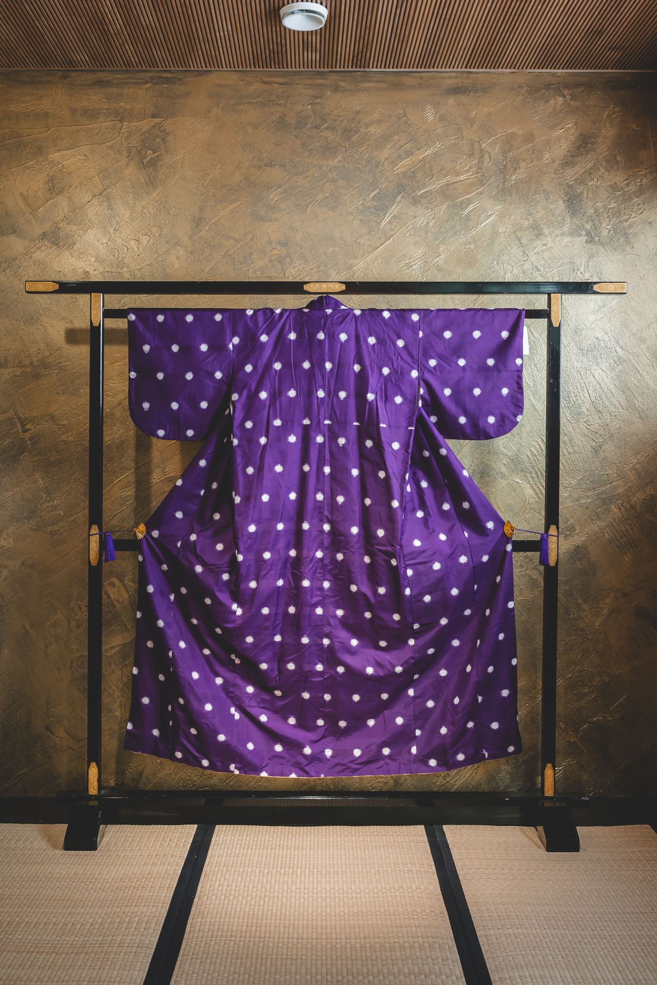 Pilkullinen, violetti meisen-kimono #511