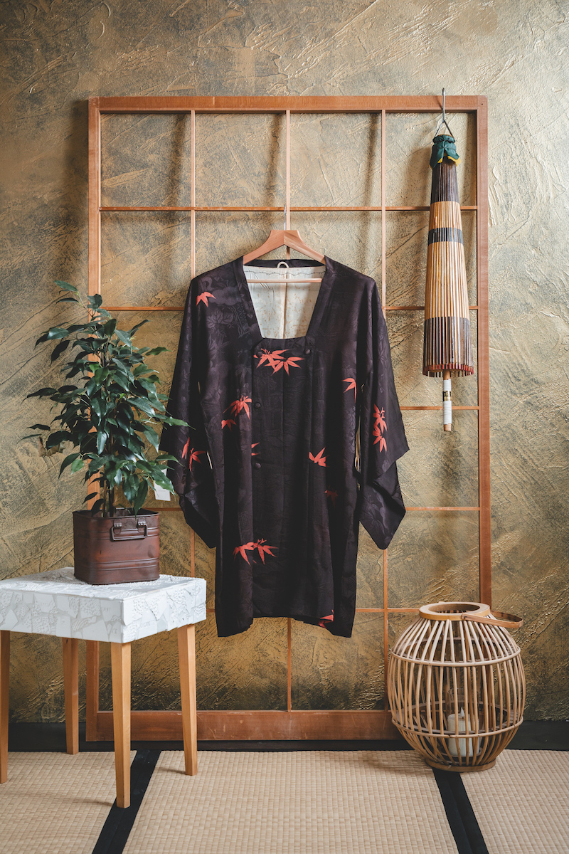 Musta michiyuki punaisilla bambunlehdillä #165 - Image 3