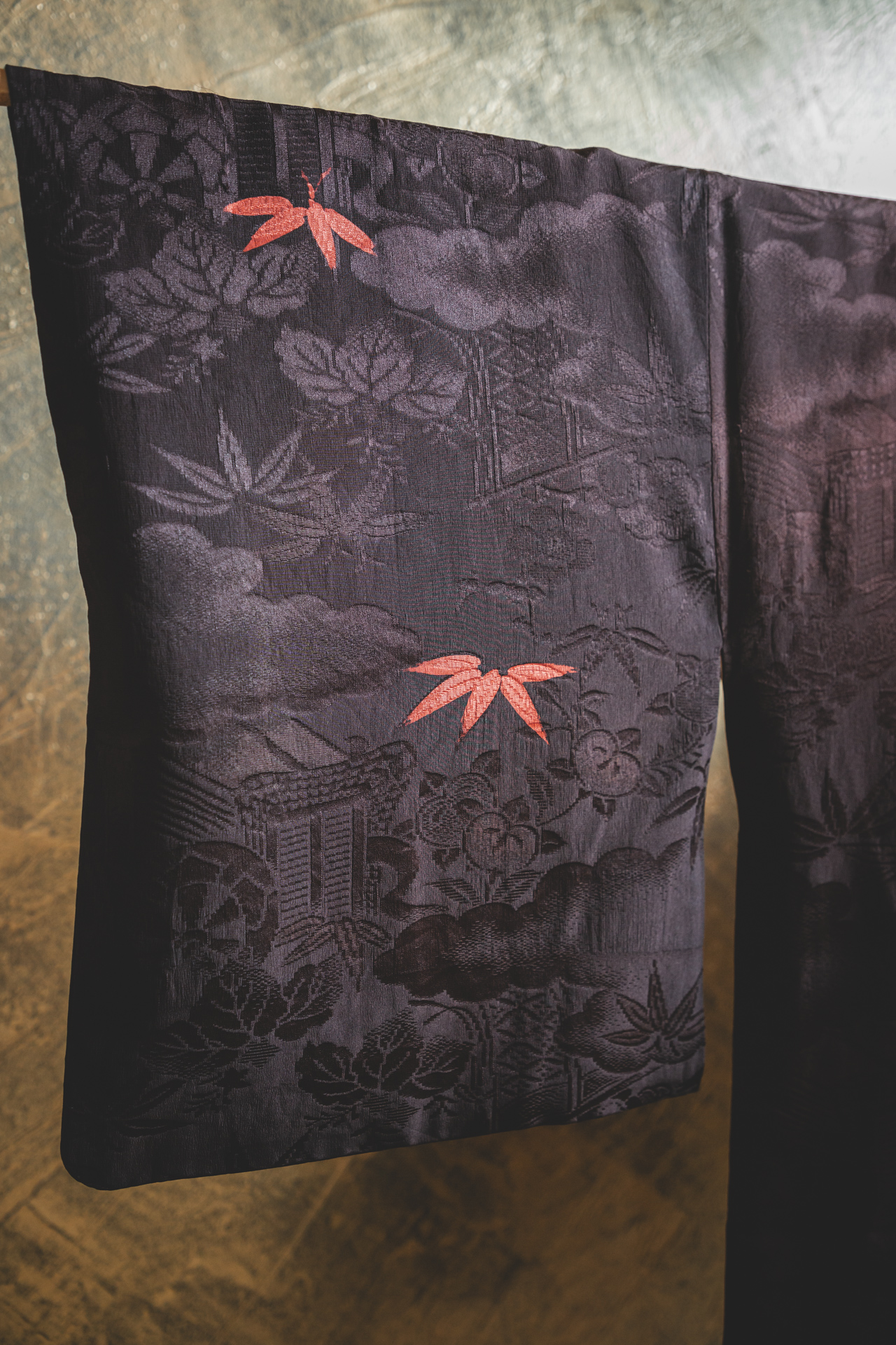 Musta michiyuki punaisilla bambunlehdillä #165 - Image 6