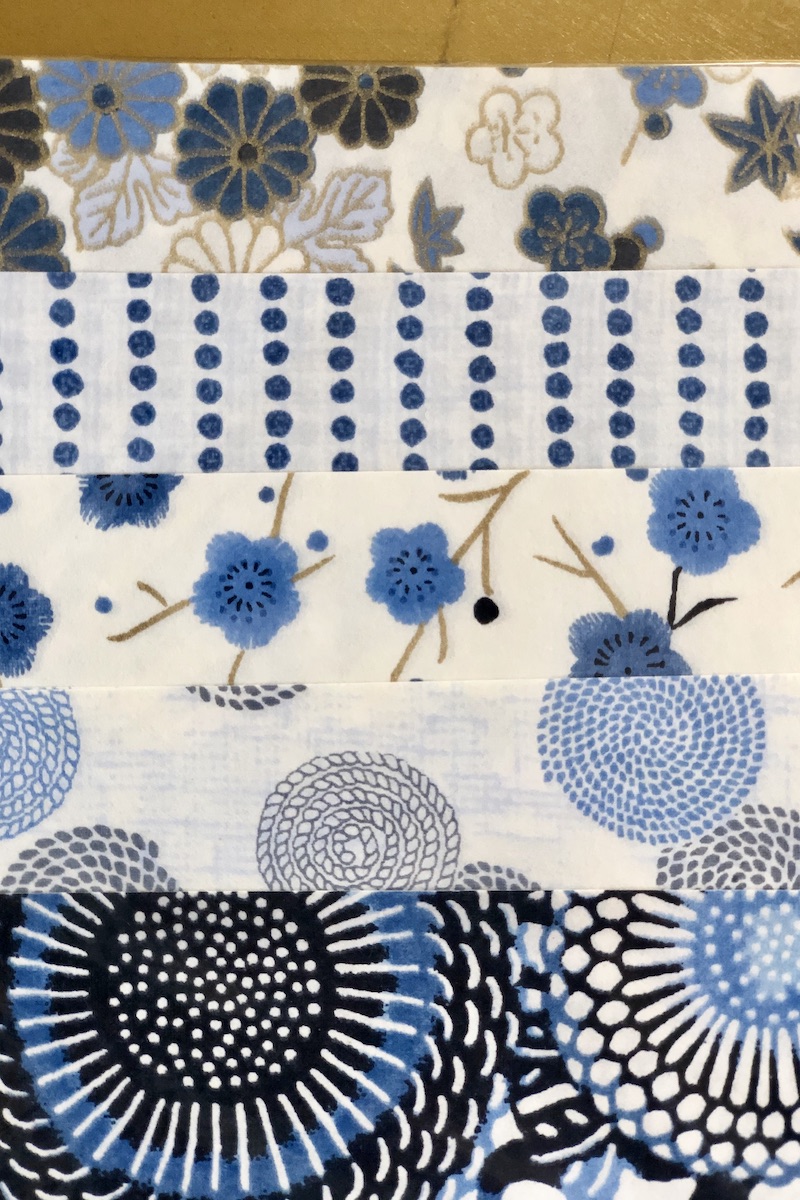 Origami- ja askartelupaperi, sininen 10 arkkia - Image 3