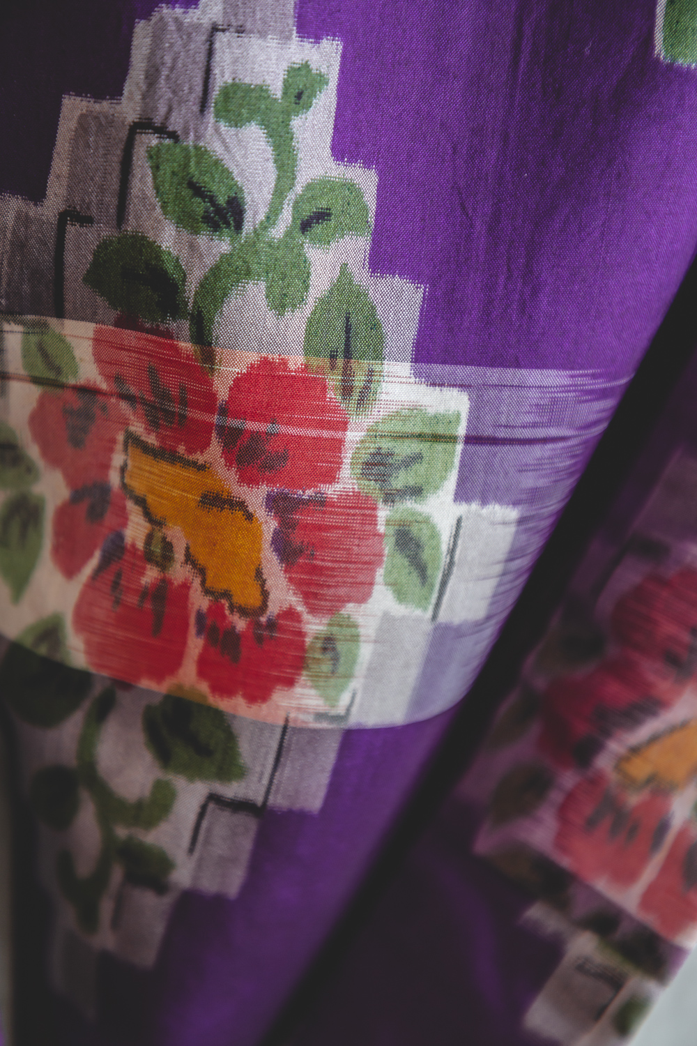 Violetti, ornamenttikuvioitu meisen-kimono #514 - Image 6