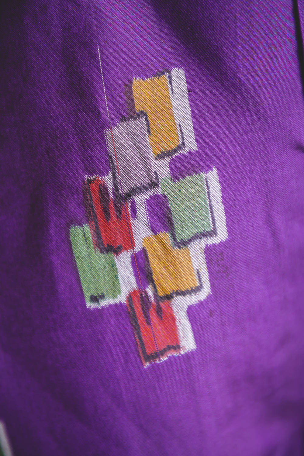 Violetti, ornamenttikuvioitu meisen-kimono #514 - Image 5