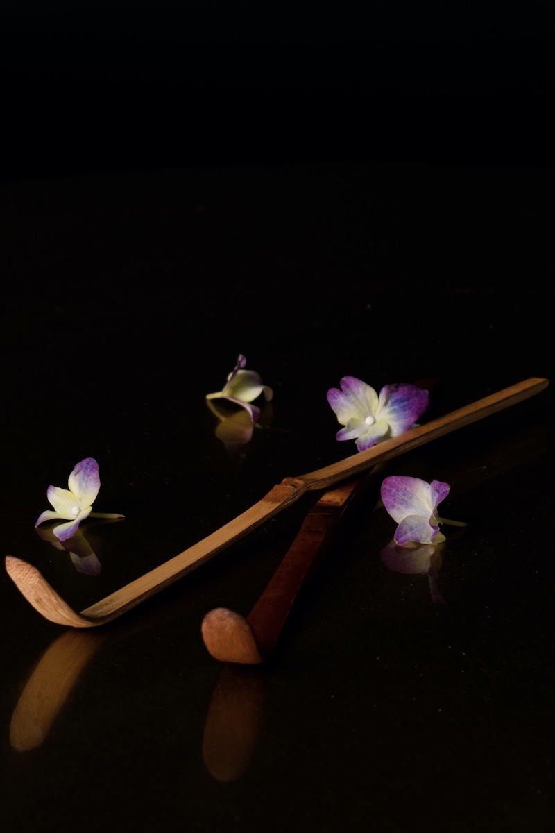 Bambuinen matchalusikka chashaku