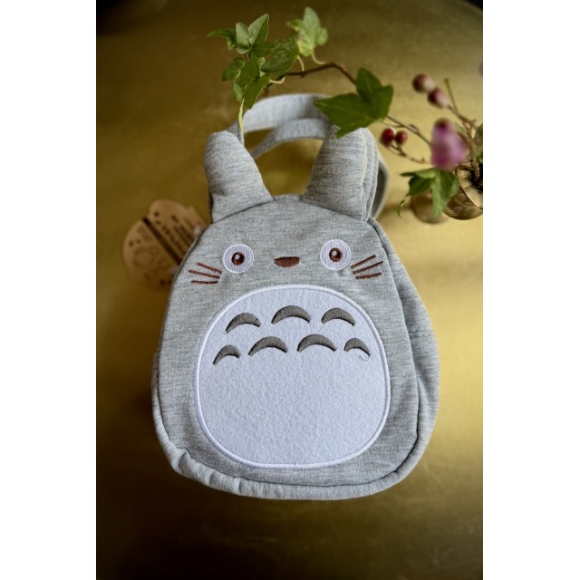 Totoro-kangaslaukku harmaa