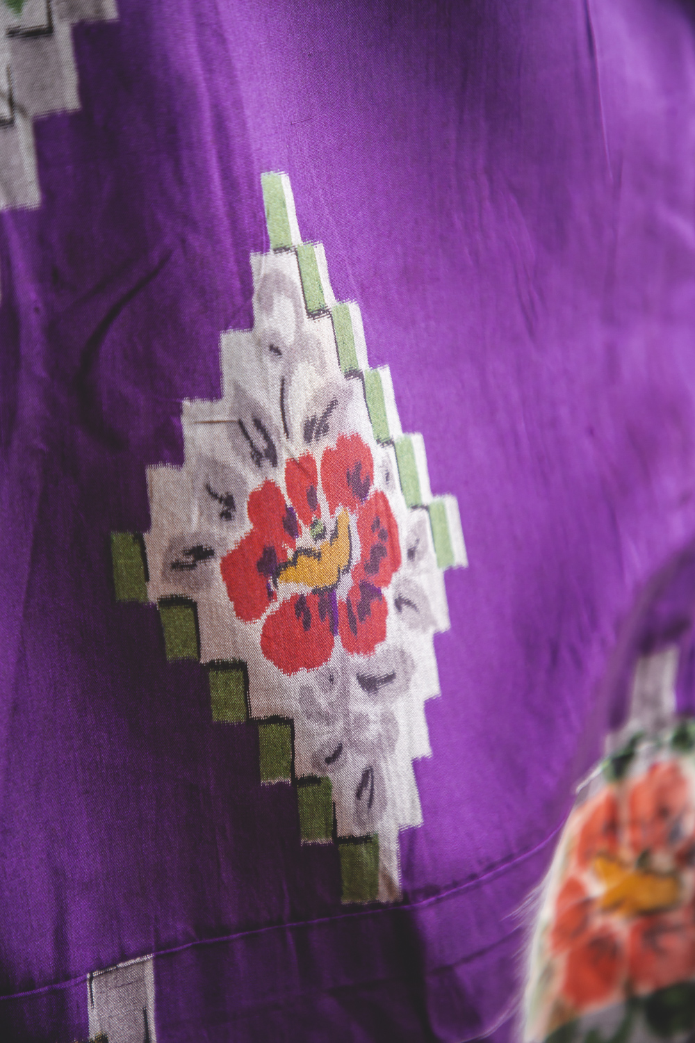 Violetti, ornamenttikuvioitu meisen-kimono #514 - Image 7