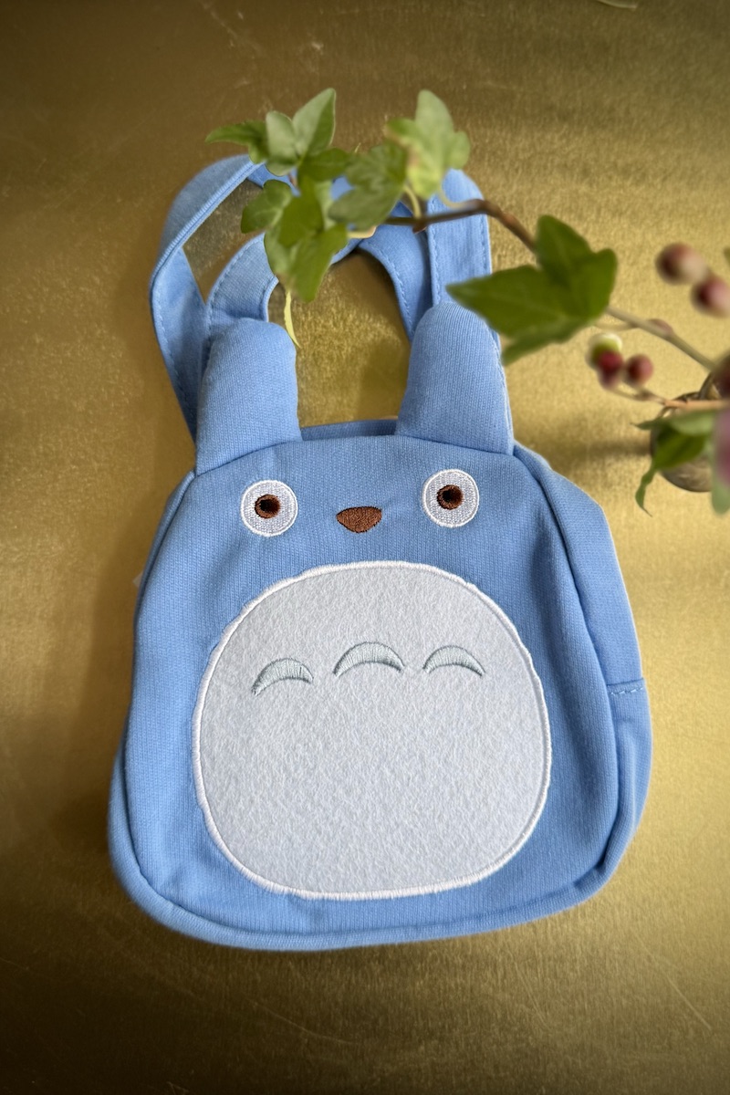 Totoro-kangaslaukku sininen