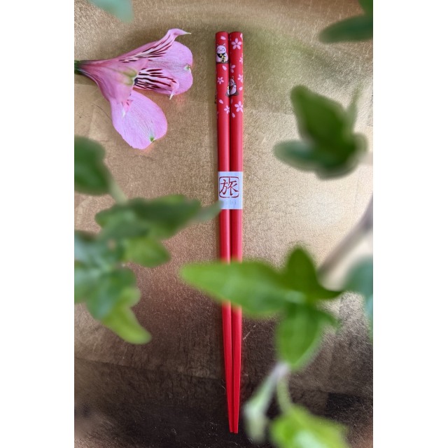 Syömäpuikot Manekineko Punainen