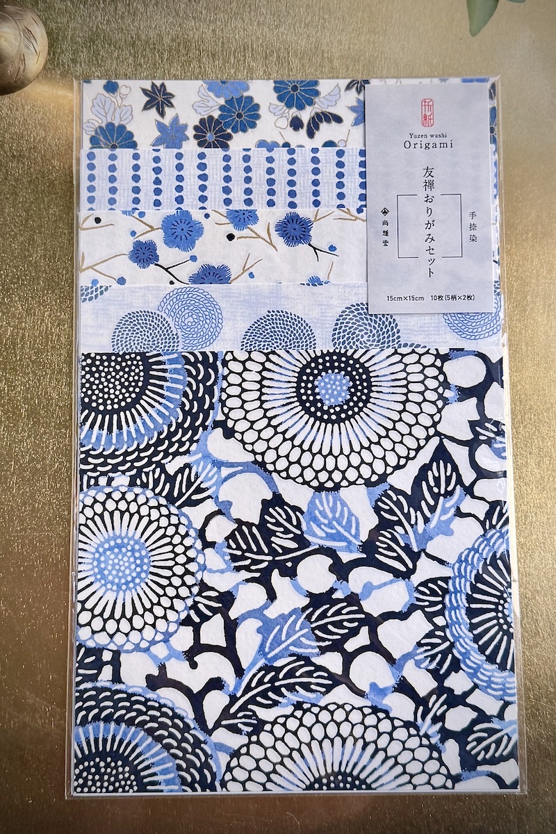 Origami- ja askartelupaperi, sininen 10 arkkia