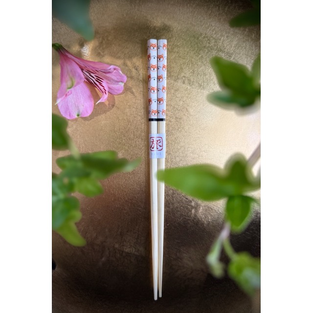 Syömäpuikot Shiba Valkoinen