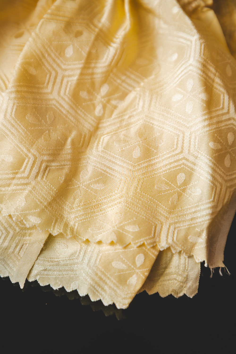 Keltainen solmuvärjätty obiage #419 - Image 2