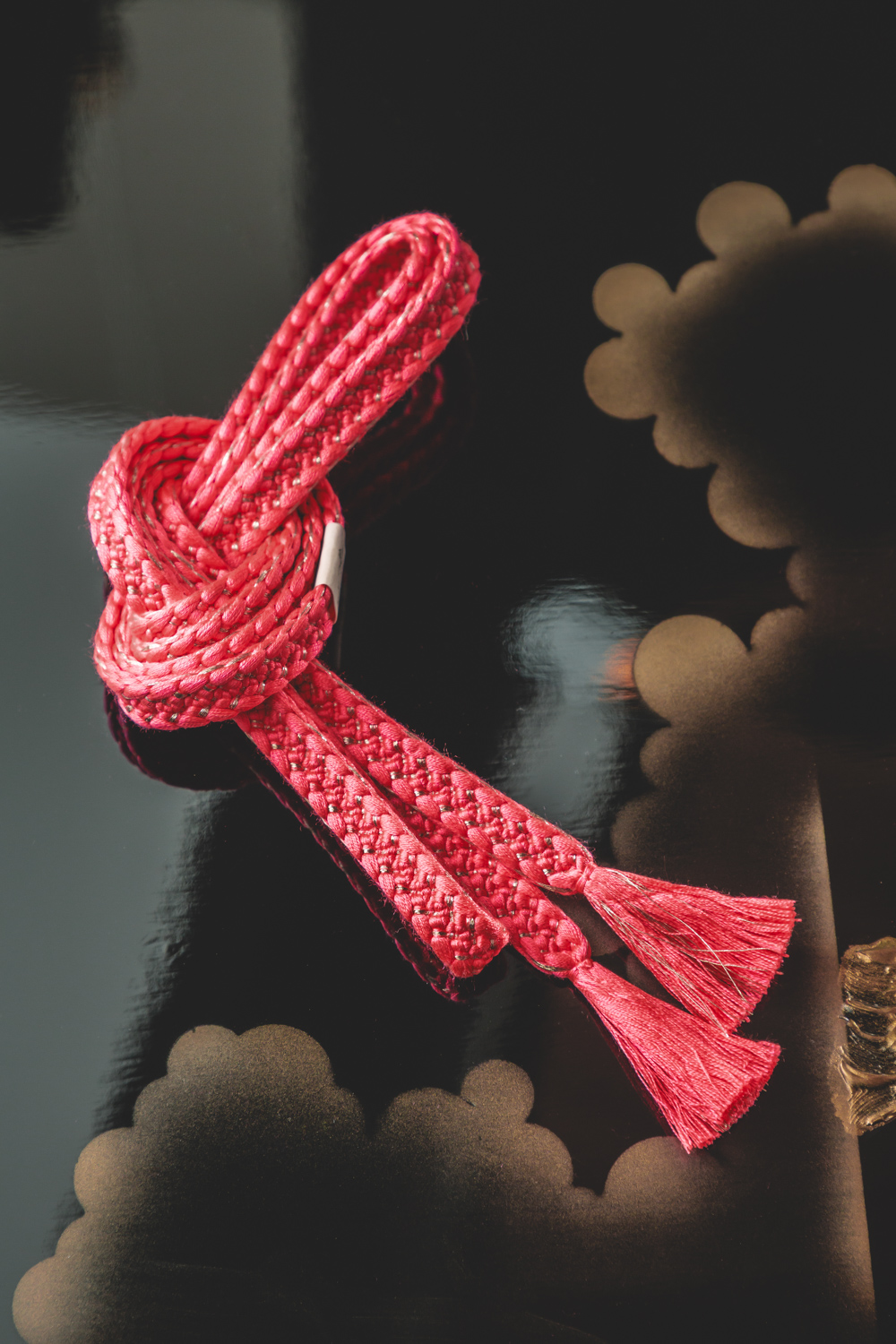 Pinkki-kultainen obijime #311