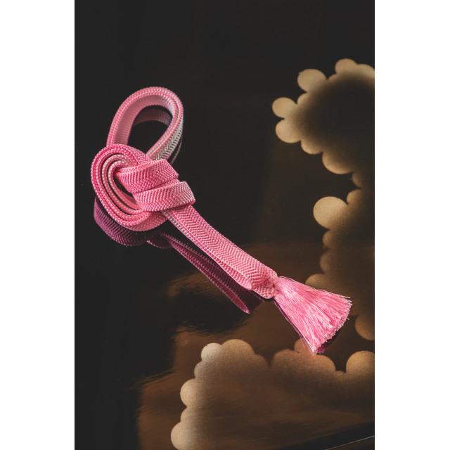 Pinkki-valkoinen obijime #316