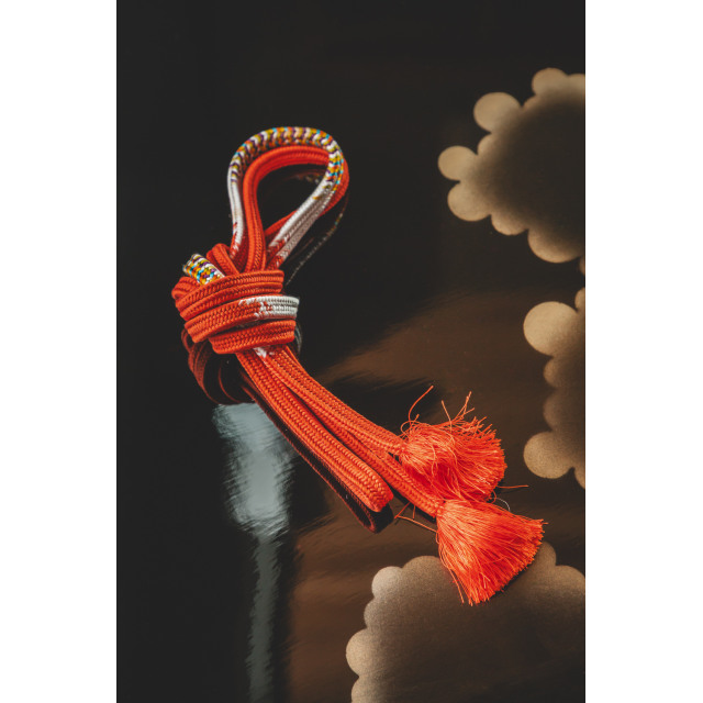 Tiilenpunainen obijime #319