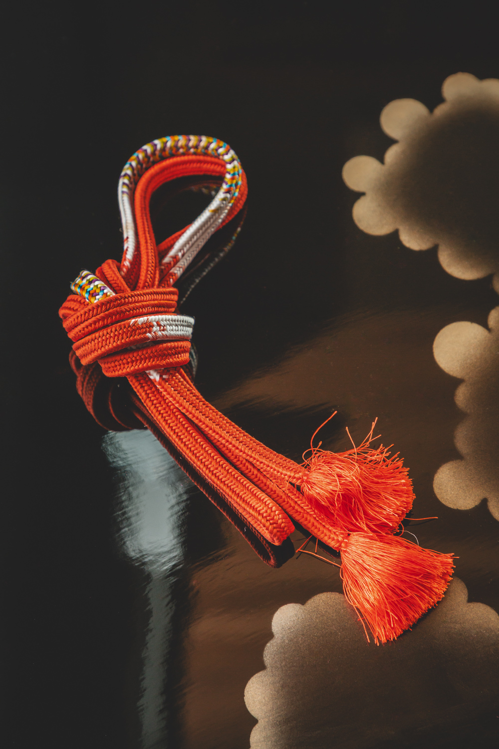 Tiilenpunainen obijime #319