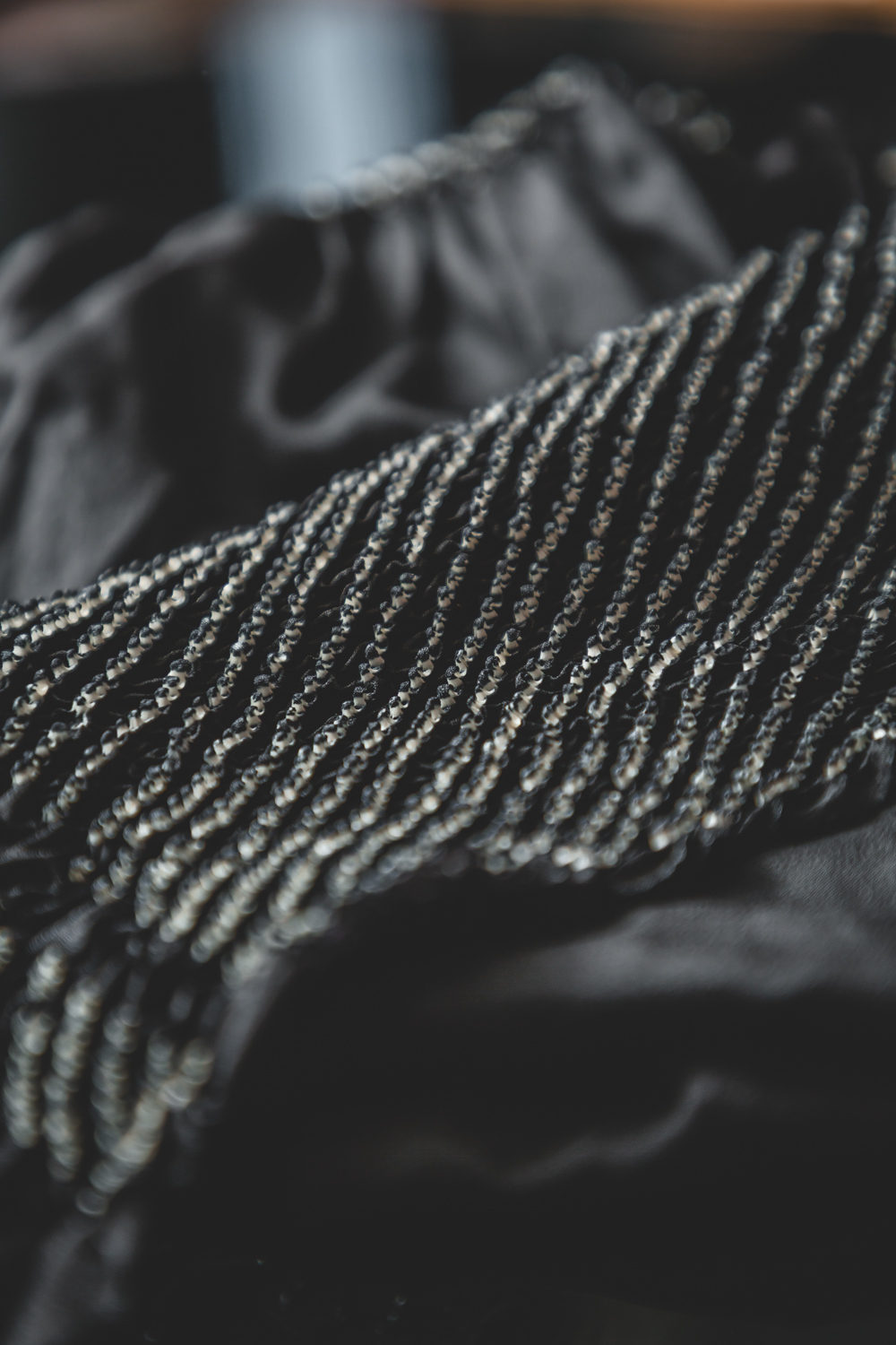 Musta solmuvärjätty obiage #415 - Image 2