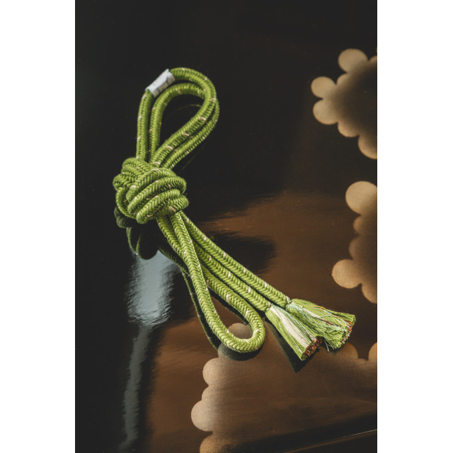 Pyöreä vihreä obijime #314