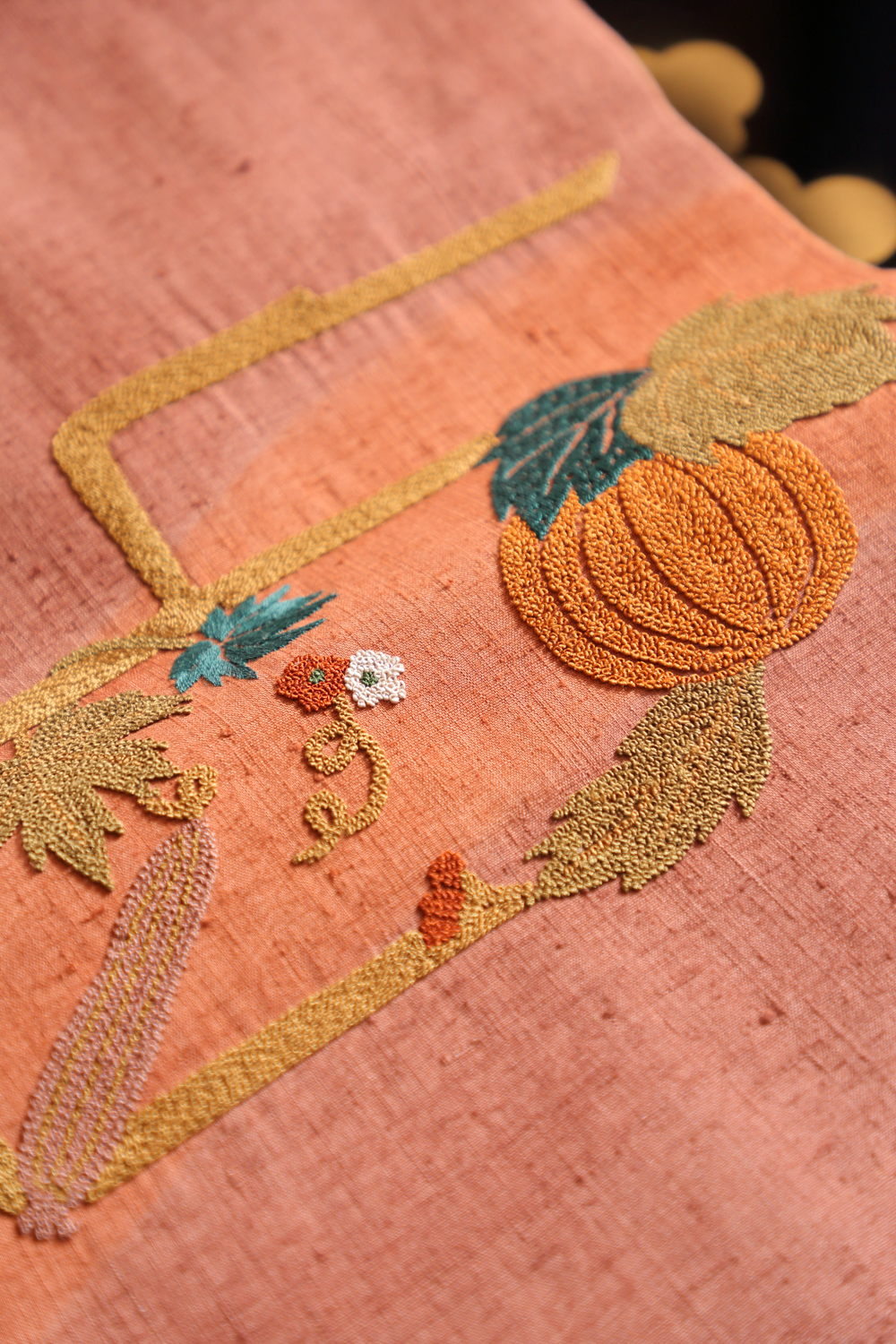 Roosa nagoya obi kasvimaakuviolla #624 - Image 7