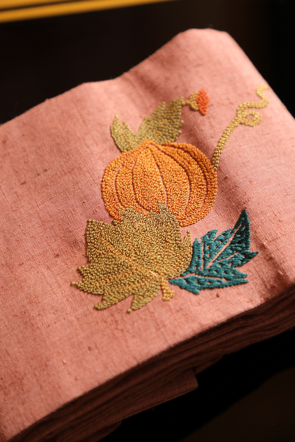 Roosa nagoya obi kasvimaakuviolla #624 - Image 3