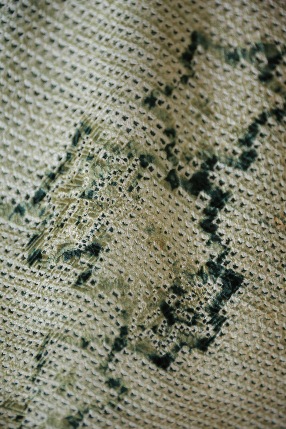 Vihreä solmuvärjätty XXL-haori #237 - Image 5