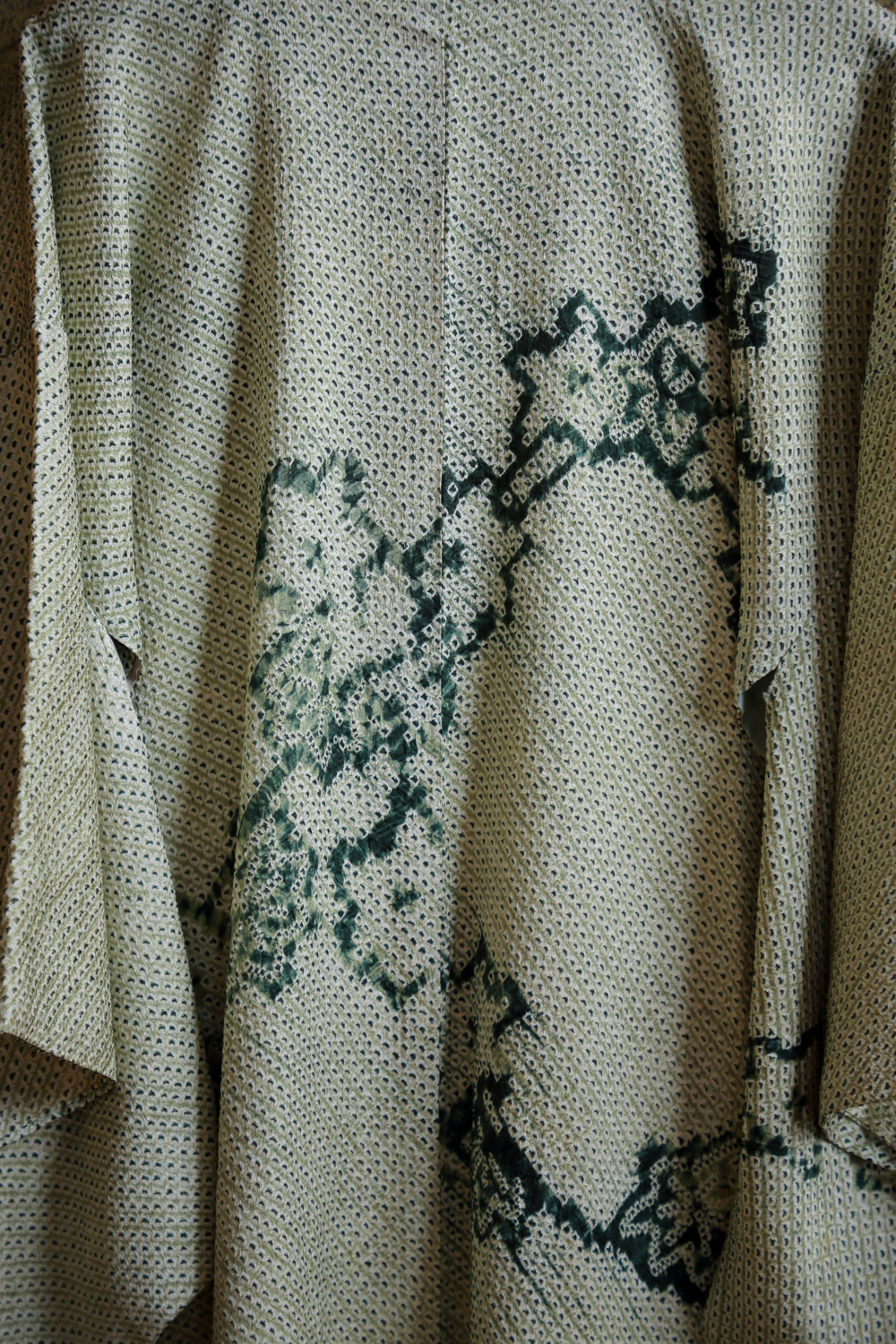 Vihreä solmuvärjätty XXL-haori #237 - Image 6