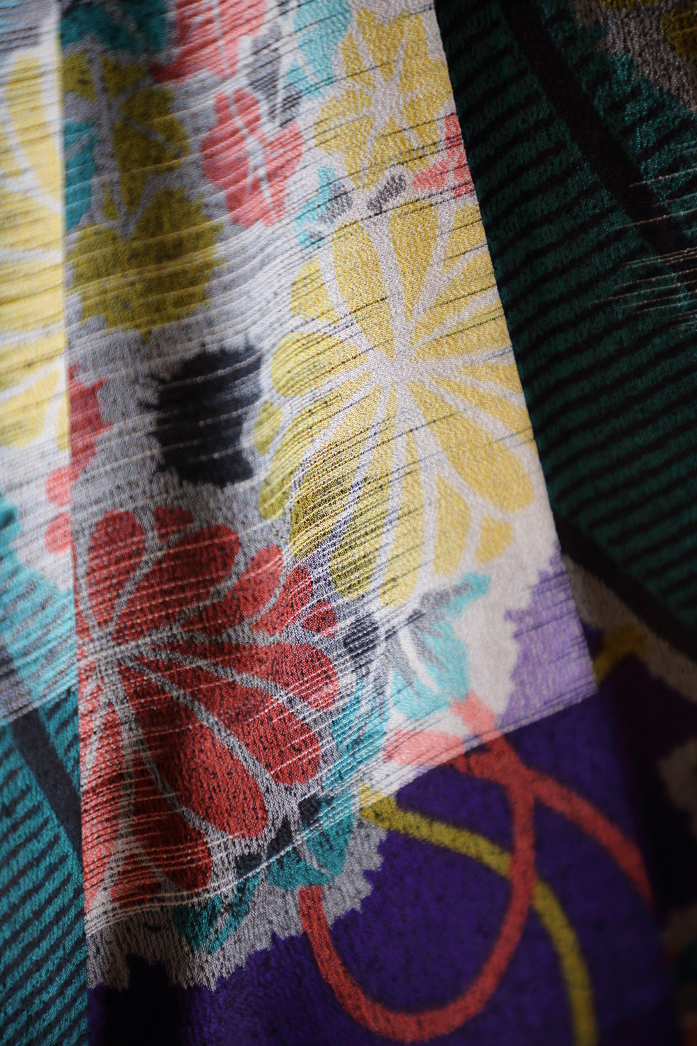 Violetti antiikkinen meisen-kimono #598 - Image 6