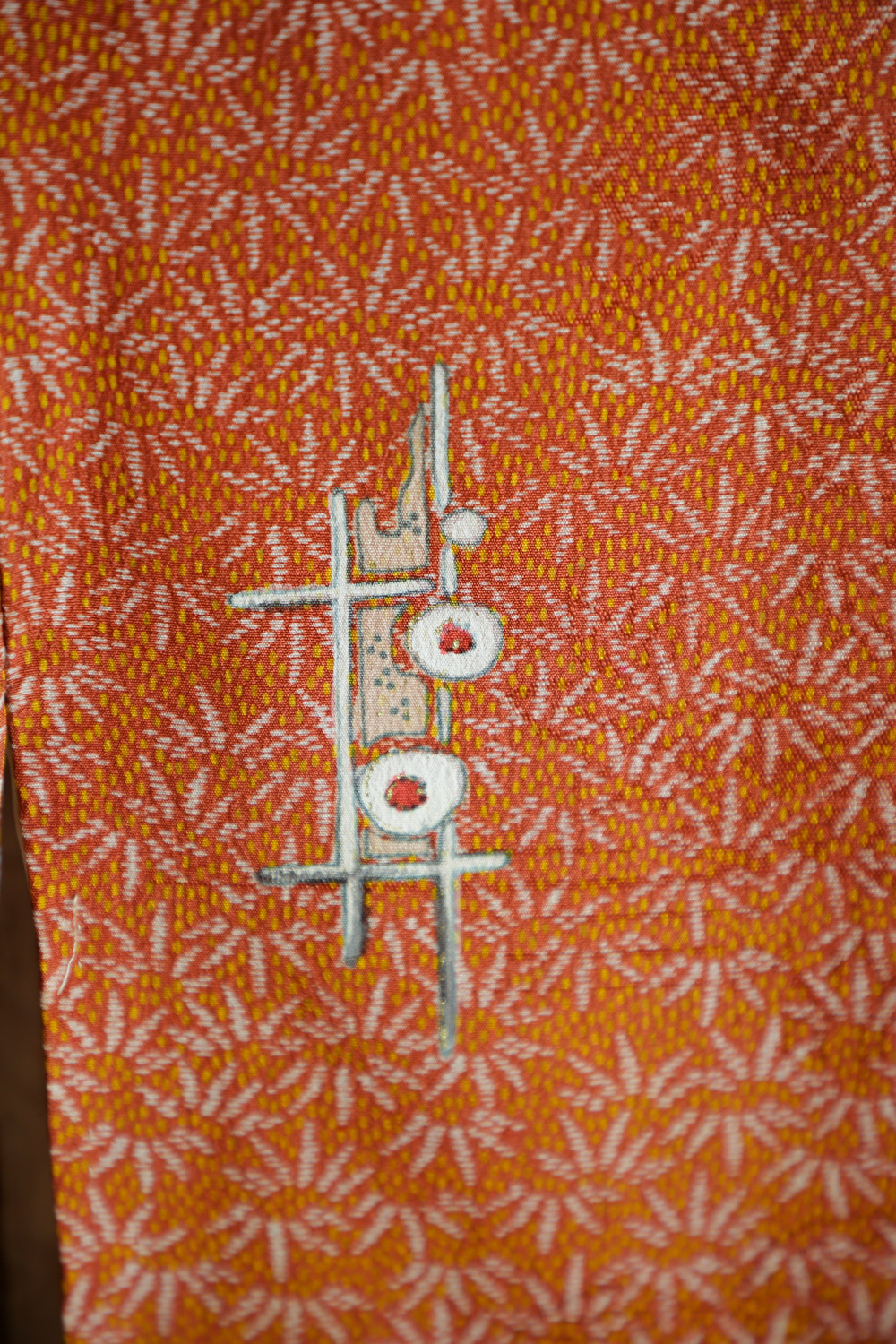Punaruskea komon-kimono ruohokuviolla #513 - Image 6