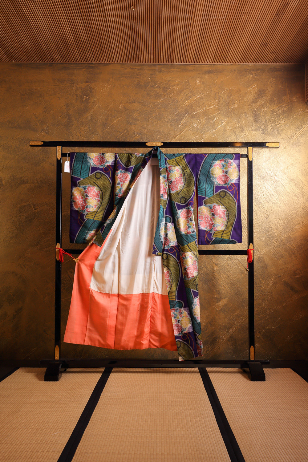 Violetti antiikkinen meisen-kimono #598