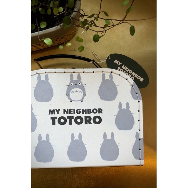 Harmaa Totoro-salkku, pieni 12x15cm