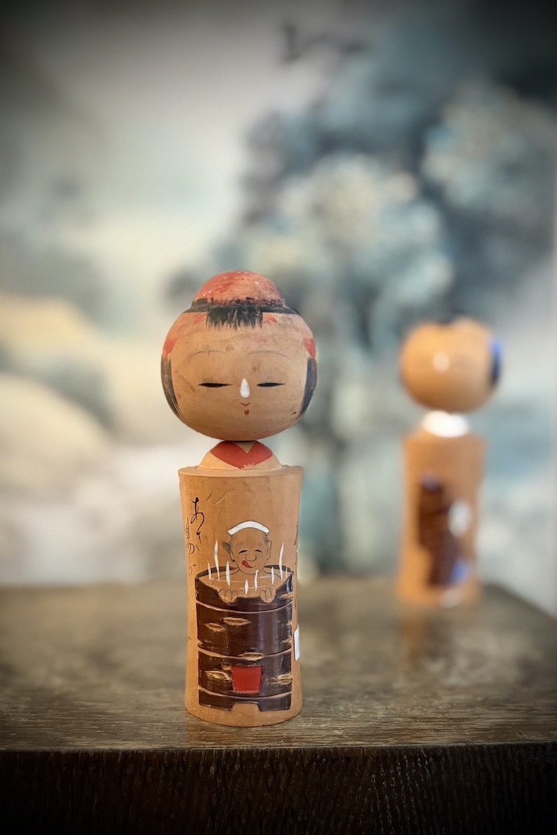 Ojisanin kylpy -kokeshi #844